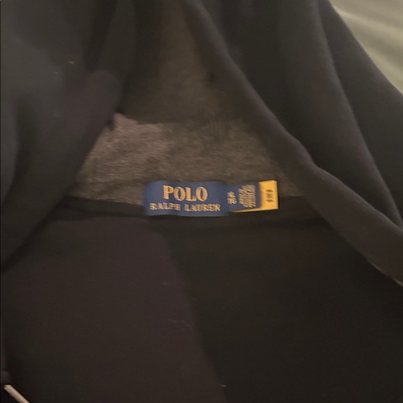 Polo by Ralph Lauren Black and Gray Varsity Jacket - Picture 3 of 4